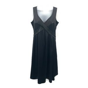 Gemko Maternity Women's Black Satin Dress